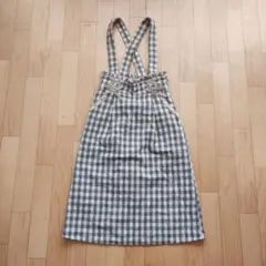 リズリサチェック柄　2wayストラップ　タイトスカート　ブラウン　美品　試着のみのサムネイル