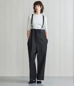 ＜H＞トロピカルハイウエストサスペンダーパンツ　エイチビューティアンドユース