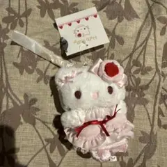 ハローキティ マスコットバッグチャーム　いちごホイップケーキ