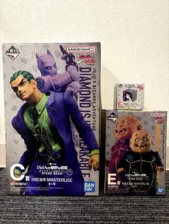 ジョジョ 一番くじ フィギュア C賞 川尻浩作 E賞 しげちー + K賞