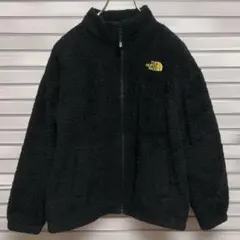 《キッズ》THE NORTH FACE☆フリースジャケット 刺繡ロゴ 150 黒