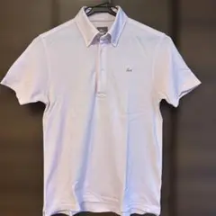 ラコステ　ボタンダウン ポロシャツ 銀ワニ クラブライン　サイズ3 ビスポロ