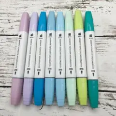 イラスト用アルコールマーカー 8本セットのサムネイル