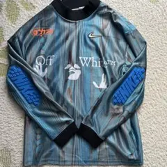【美品】ナイキ　オフホワイト　ゲームシャツ　ブルー　M Nike Off-White ゲームシャツ ※希少サイズ - メルカリ