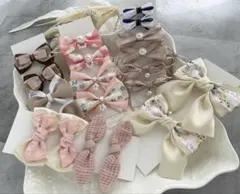 【送料込み】子供ヘアゴム セット❽ まとめ売り リボン ハンドメイド