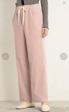 トゥモロー/マカフィー　ストレッチコーデュロイイージーストレートパンツ