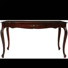 コモダイニングテーブル135 　アンティーク調 マホガニー　ネコ脚