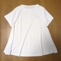フレアシルエット 半袖Tシャツ ホワイト Mのサムネイル