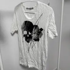フランシストモークス☆スカル ハイビスカス プリント Tシャツ ホワイトのサムネイル