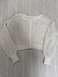 INGNI 白メッシュカーディガン オフ Mサイズ