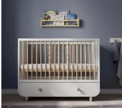 IKEA MYLLRA ベビーベッド キッズベッド 3段階調整 収納付きのサムネイル