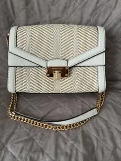 MICHAEL KORS ショルダーバッグ　ホワイト　ベージュ　マイケルコース