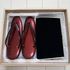 ■T3880■美品■正絹■黒ベルベットバッグとボルドー和装草履　セット■