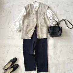 美品 入学式 卒業式 セレモニー3点 SHIPS 金ボタン ジレ フォーマル