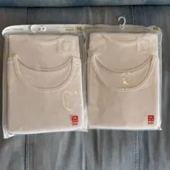 ユニクロ　コットンフライスインナー 半袖肌着 90 2枚×2つセット