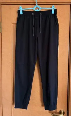 GU黒 ジョガーパンツ ゴムウエストM