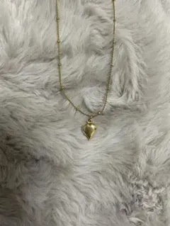 ゴールド ハート型ペンダント ネックレス