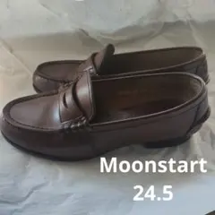 MOONSTAR ローファー ワイン 24.5cm 2E 革靴のサムネイル
