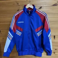 希少　80s 90s adidas トリコロール色　トラックジャケット　M