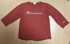 Champion ロンT 七分丈　えんじ色