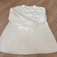 GU ケーブルニット ホワイト 160サイズ
