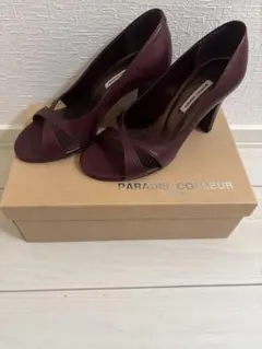 PARADIS COULEUR パンプス 23cm ボルドー