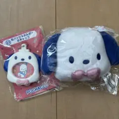 ポチャッコ フェイスマスコット・缶バッチ&ホルダー　2点セット