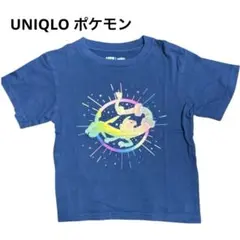 ユニクロ　ポケモン Tシャツ 人気　120 キャラクター　キッズ　kids 青