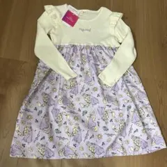 ラプンツェル柄長袖ワンピース