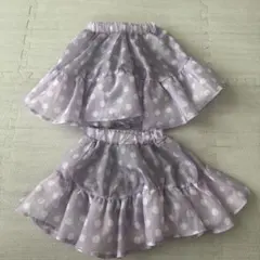 リトシー　しまむら　ミニーマウス　紫　スカート　80cm 90cm セット
