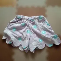 BIRTHDAY キッズ 花柄 スカパン キュロット 100