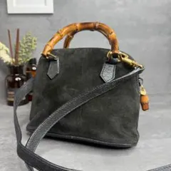 【激レア】Vintage GUCCI 2way ショルダーバッグ スウェード