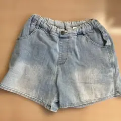 ライトブルー 半ズボン ゴムウエスト