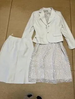 レディース　スーツ　ジャケット　スカート　ワンピース 3点セット　7号　入学式