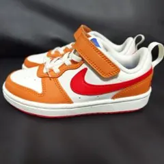 NIKE オレンジ/ホワイト スニーカー ベルクロコート ボロー LOW 2
