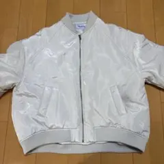 FOREVER 21 アイボリー MA-1ジャケット