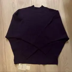 coca コカ ドルマンボトルネックニットトップス Mサイズ パープル