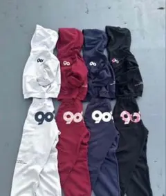 カジュアルフード付きセットアップ