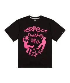 【LUVISTRUE】グラフィックプリント 半袖Tシャツ 黒のサムネイル