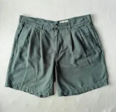 90's Eddie Bauer インディゴリネン 2タックショーツnoroll - メルカリ