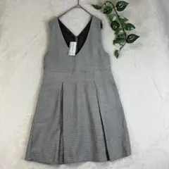 【新品】 アズノゥアズピンキー ノースリーブ 膝丈ワンピース リブ編み