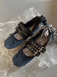 新品未使用　miu miu バレーシューズ