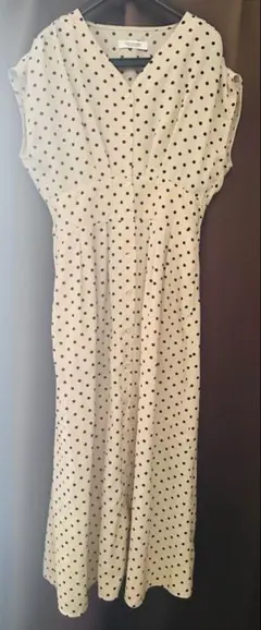 水玉　ドットロングワンピース　URBAN RESEARCH