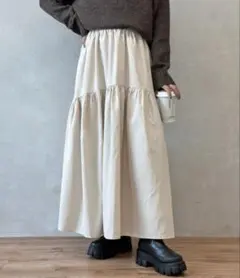 CPCM ギャザーティアードピーチスカート