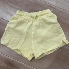 ZARA イエロー　スウェットハーフパンツ　98cm