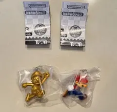 スーパーマリオ めじるしアクセサリー2 マリオ 金マリオ 2点セット