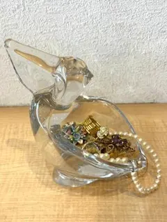 ペリカン ガラス オブジェ 置物 - メルカリ