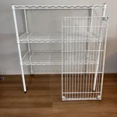 ☆セット購入②☆エレクターポール4本☆廃盤の白☆1900×900×600☆ B63PS2 ベーシックシリーズ ポール ・ステンレス (2本入) 1組(2