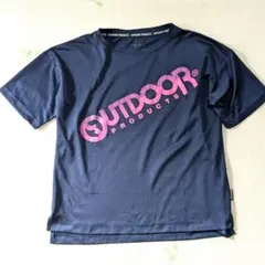 アウトドア 半袖Tシャツ ネイビー M ロゴ スポーツ キャンプ トップスのサムネイル