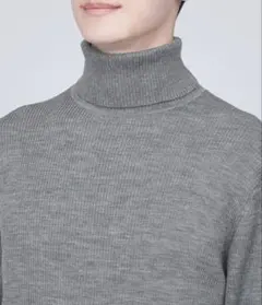 T*A様 無印良品 首のチクチクを抑えた リブタートルネック 洗えるセーター グ